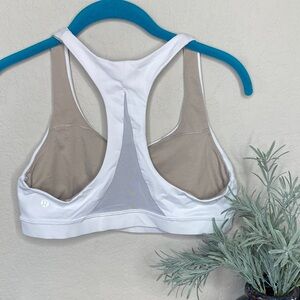 lululemon Invigorate Bra White Racerback Sports Bra
